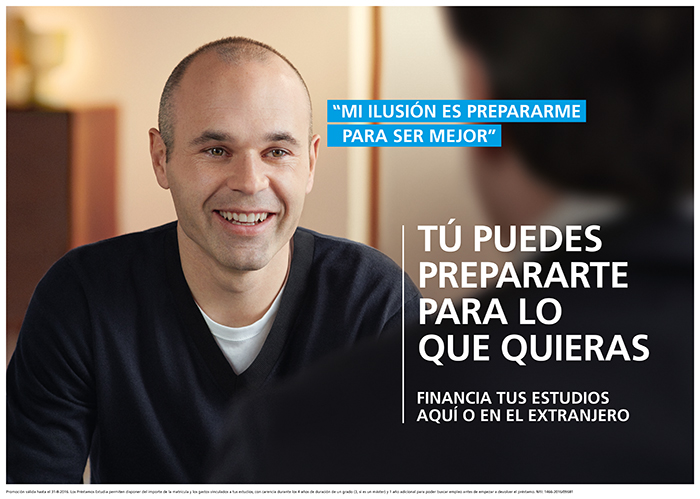 Imagen promocional con el texto: Mi ilusion es prepararme para ser mejor, tu puedes prepararte para lo que quieras, financia tus estudios aqui o en el extranjero