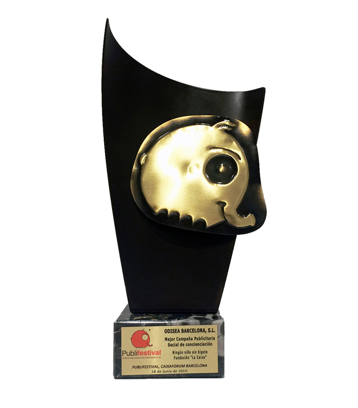 Premio de Publifestival para Odisea Barcenola, SL. Mejor campaña a publicitaria social de concianciación.